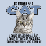 I'd Rather Be A Cat T-Shirt T-Shirt